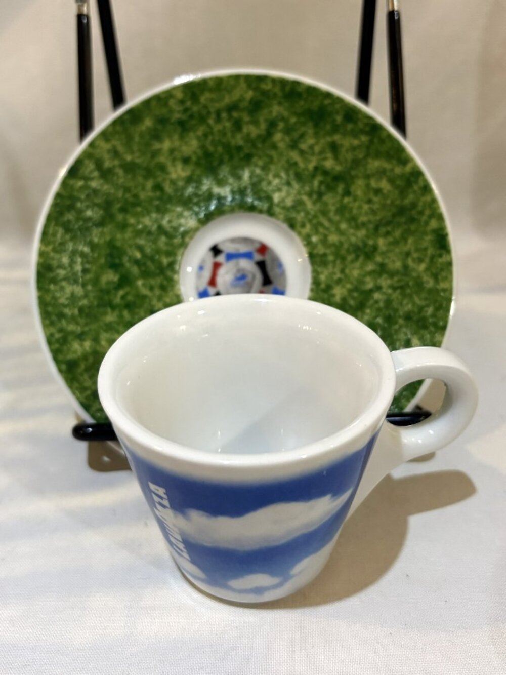 Espresso cup Saucer Lavazza Official Coffee For The World Cup 1998 Made In Italy